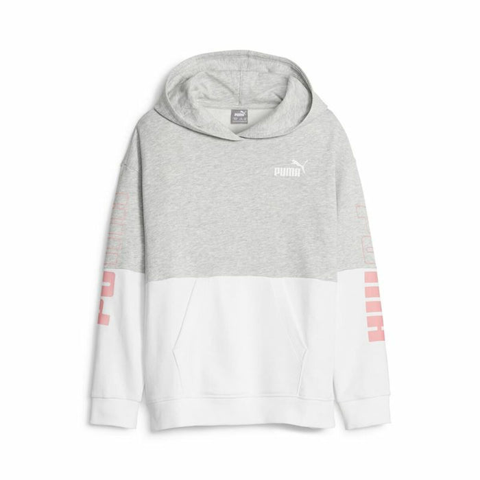 Hanorac pentru Copii Puma Power Colorblock Gri