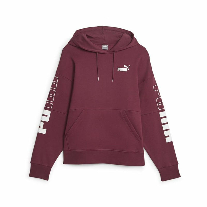 Hanorac cu Glugă Femei Puma Power Colorblock Roșu Închis