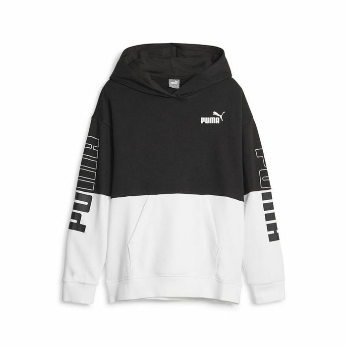 Hanorac pentru Copii Puma Power Colorblock Negru