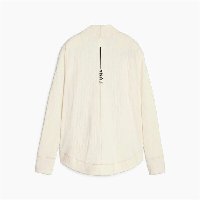 Jachetă Sport de Damă Puma Studio Unwind Long C Alb