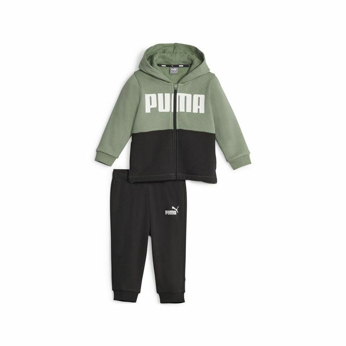 Trening pentru Bebeluși Puma Minicats Colorblockk Negru Verde