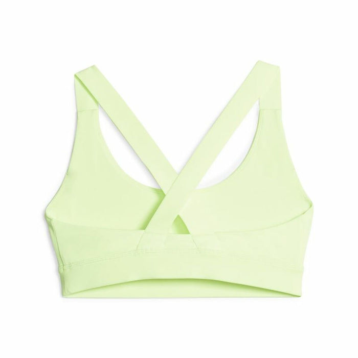 Sutien Sport Puma Mid Impact fit Verde lămâie Galben