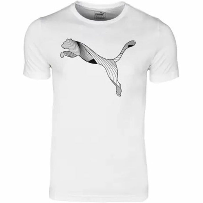 Tricou cu Mânecă Scurtă pentru Copii Puma Active Sports Graphic Alb