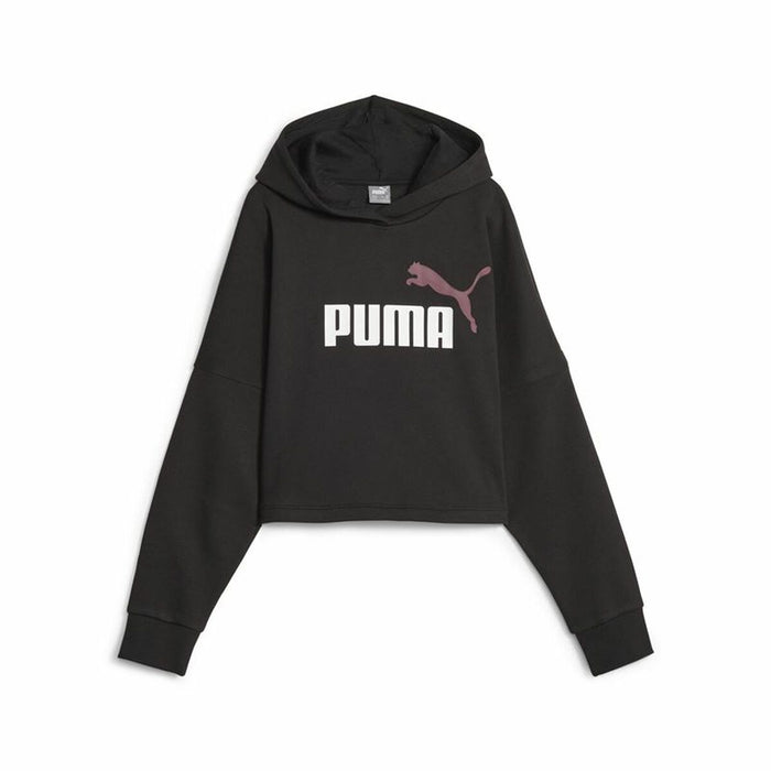 Hanorac pentru Copii Puma Ess Logo Croppedo Negru