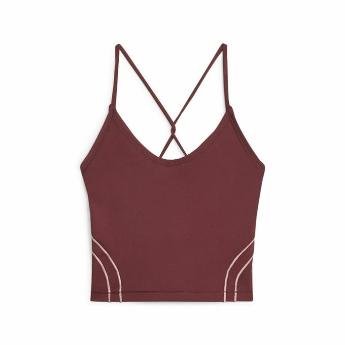 Tricou cu Bretele Damă Puma Studio Ultrabare Cro Maro
