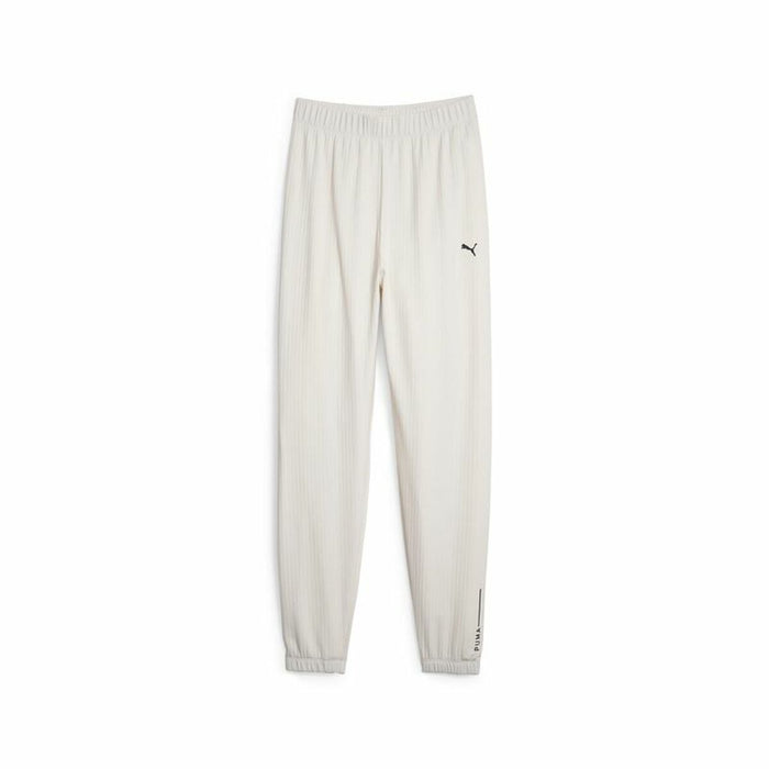 Pantaloni lungi de sport Puma Studio Unwind Alb Femeie