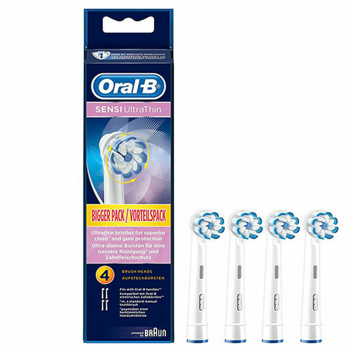 Schimb pentru Perie de Dinți Electrică Oral-B Sensi Ultrathin Alb (4 pcs)