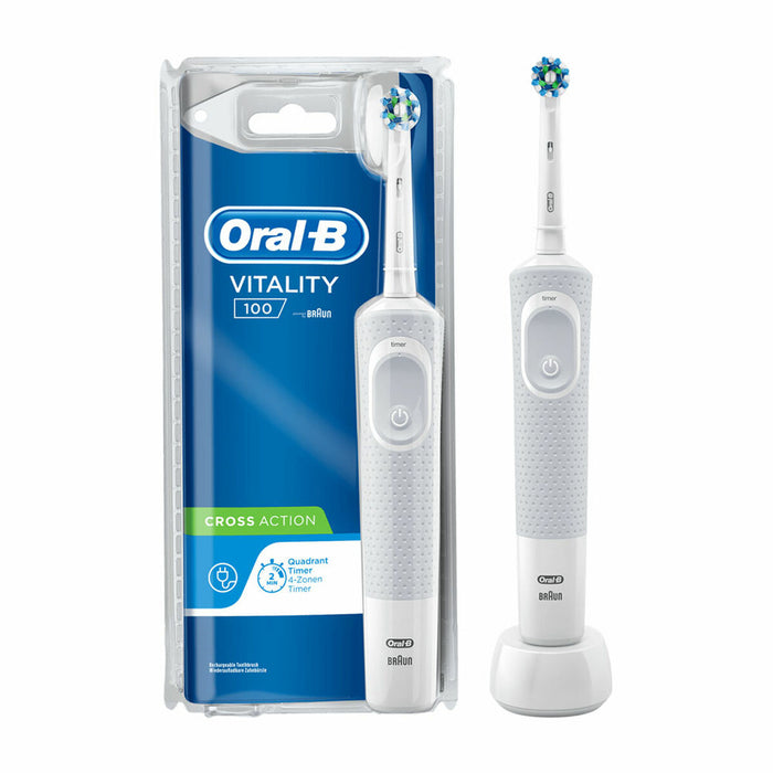 Perie de Dinți Electrică Vitality Cross Action Oral-B Alb (1 Piese)