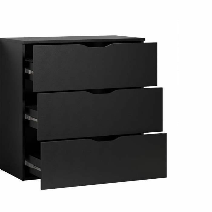Dulap cu Sertare Trelleborg Negru 78 x 40  x 80 cm