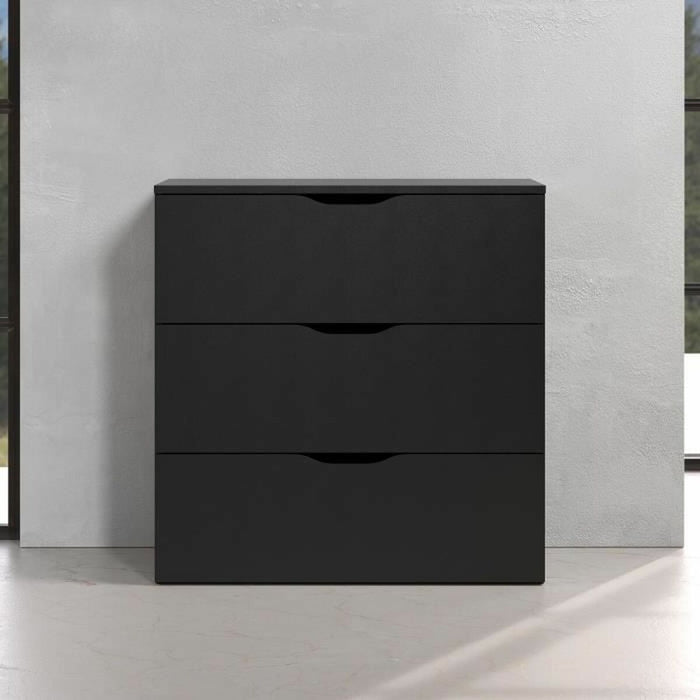 Dulap cu Sertare Trelleborg Negru 78 x 40  x 80 cm