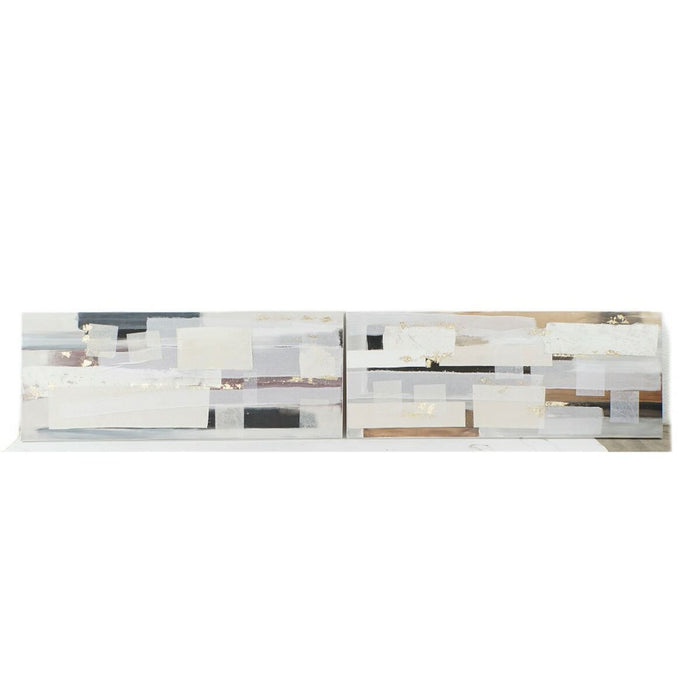 Tablou DKD Home Decor 150 x 3,5 x 60 cm Abstract Modern (2 Unități)
