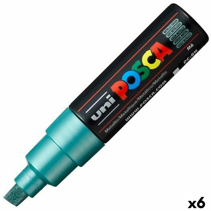Marker POSCA PC-8K Verde metalic (6 Unități)