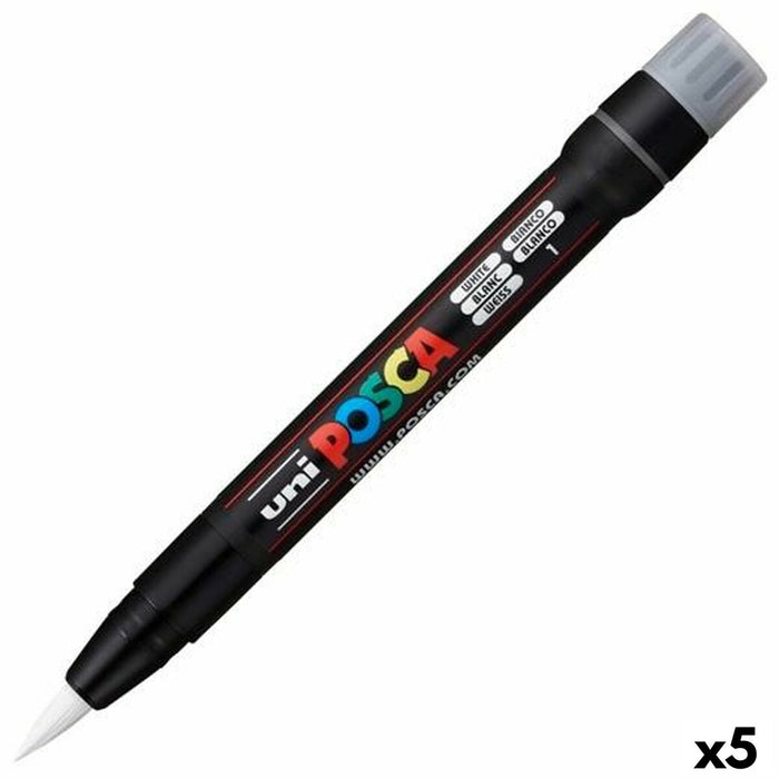 Carioci POSCA PCF-350 Alb (5 Unități)