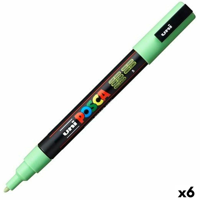Marker POSCA PC-3M Verde deschis (6 Unități)