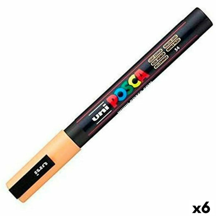 Marker POSCA PC-3M Portocaliu (6 Unități)