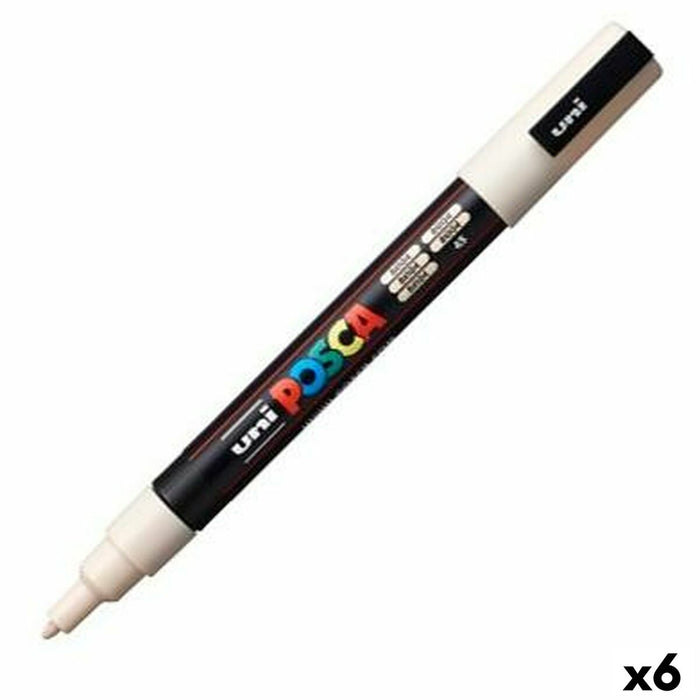 Marker POSCA PC-3M Bej (6 Unități)