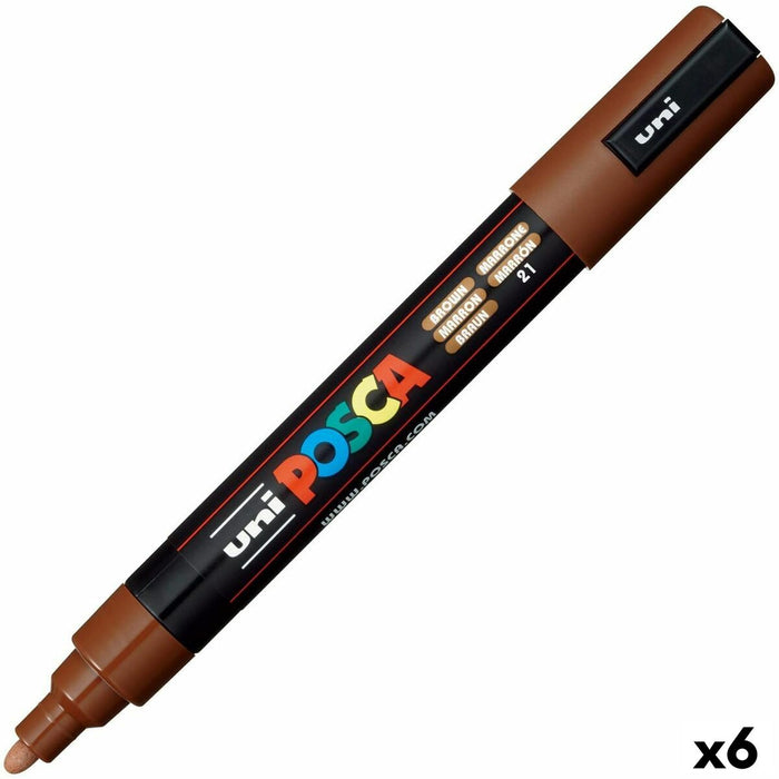 Carioci POSCA PC-5M Maro (6 Unități)