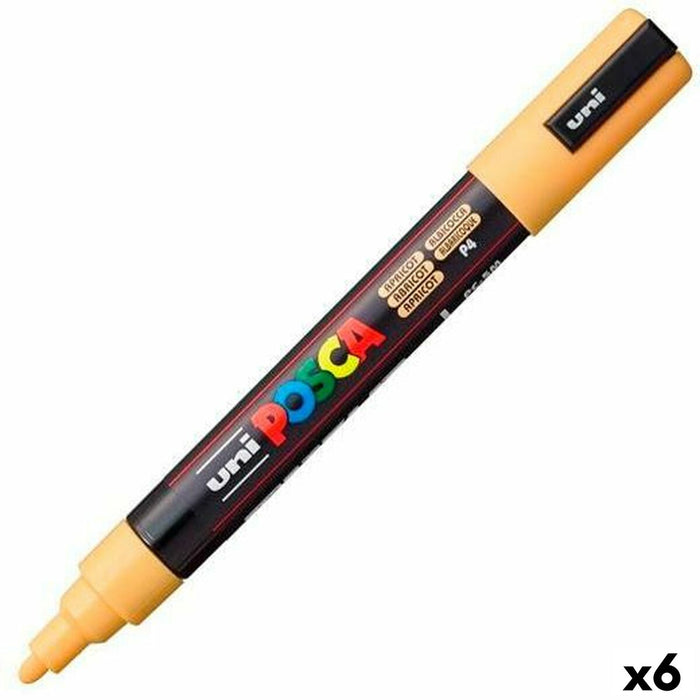 Marker POSCA PC-5M Caisă (6 Unități)