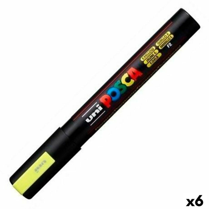 Carioci POSCA PC-5M Galben (6 Unități)