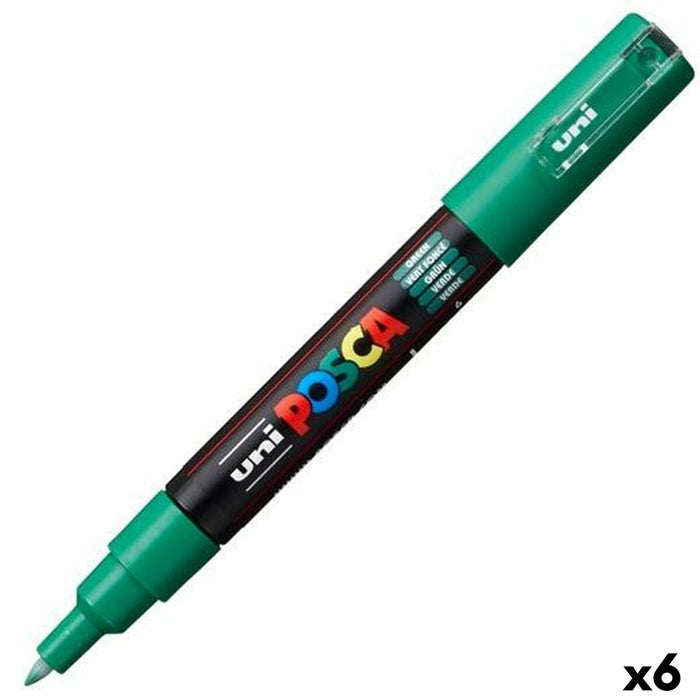 Carioci POSCA PC-1M Verde (6 Unități)