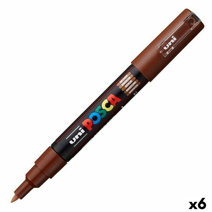 Carioci POSCA PC-1M Maro (6 Unități)