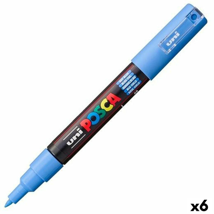 Carioci POSCA PC-1M Albastru celest (6 Unități)
