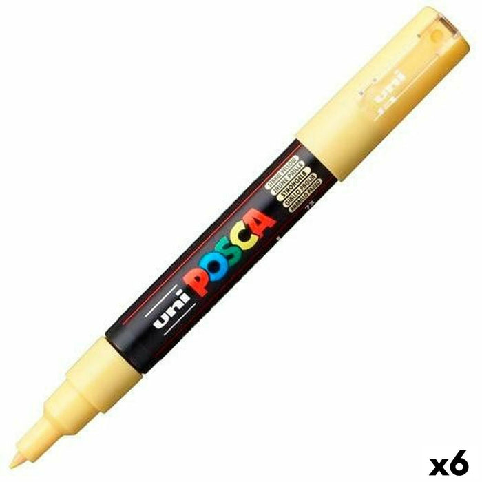 Carioci POSCA PC-1M Galben (6 Unități)