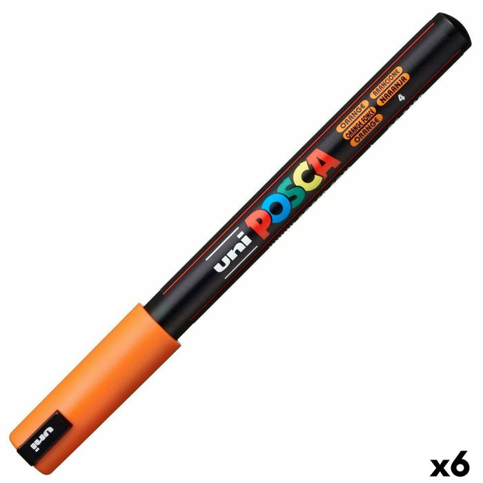 Carioci POSCA PC-1MR Portocaliu (6 Unități)