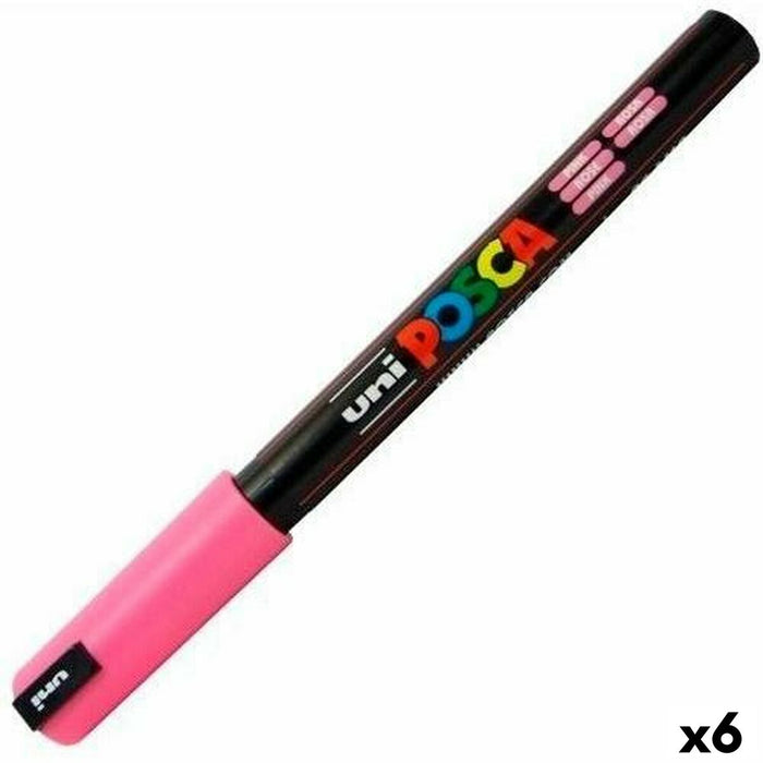 Carioci POSCA PC-1MR Roz (6 Unități)