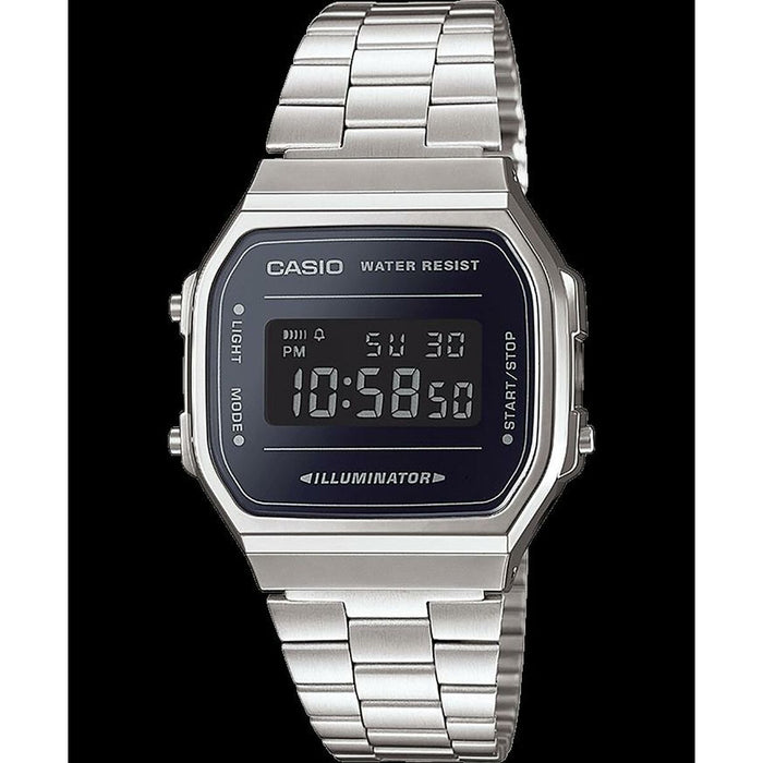 Ceas Bărbați Casio A168WEM-1EF Negru Argintiu (Ø 34 mm)