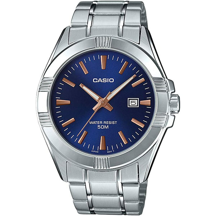 Ceas Bărbați Casio Albastru Argintiu (Ø 43,5 mm)