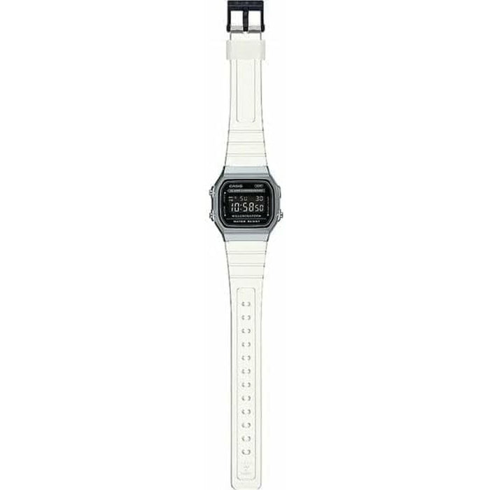Ceas Unisex Casio VINTAGE COLLECTION - TRANSPARENT BAND - BLACK Negru Argintiu (Ø 36 mm)