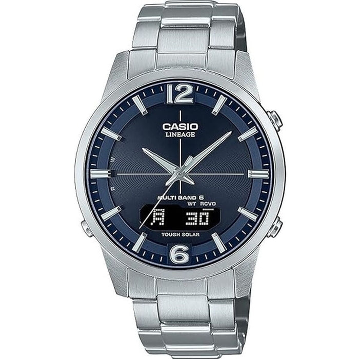 Ceas Bărbați Casio LINEAGE Multi Band 6 Tough Solar Argintiu (Ø 40 mm)