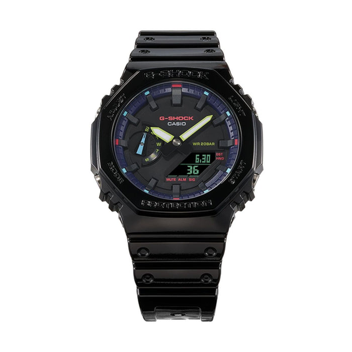 Ceas Bărbați Casio G-Shock OAK COLLECTION VIRTUAL RAINBOW SERIE Negru (Ø 45 mm)