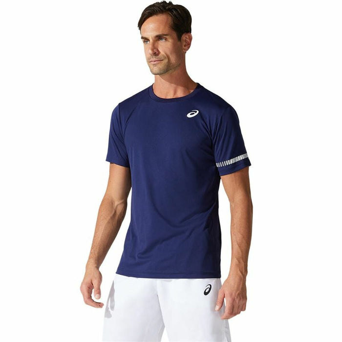 Tricou cu Mânecă Scurtă Bărbați Asics Court SS Albastru