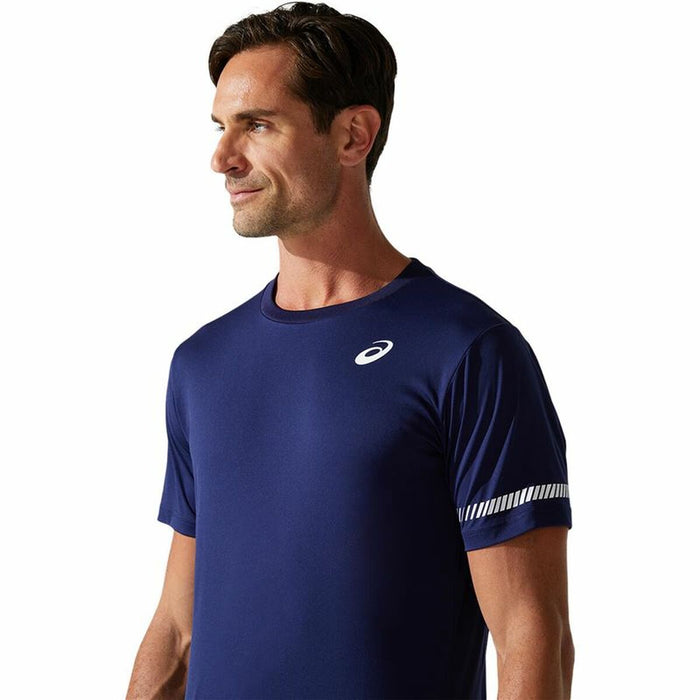 Tricou cu Mânecă Scurtă Bărbați Asics Court SS Albastru