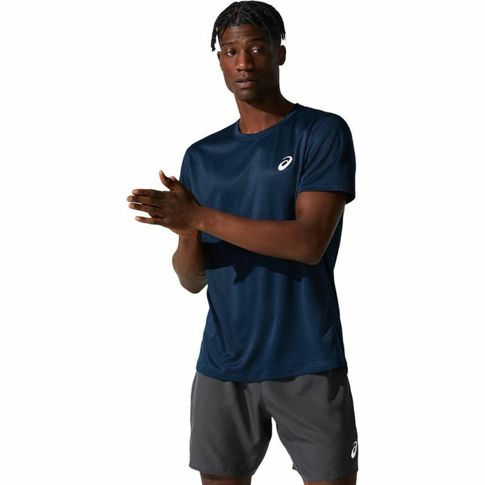 Tricou cu Mânecă Scurtă Bărbați Asics Core Albastru