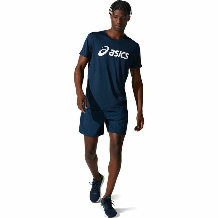 Tricou cu Mânecă Scurtă Bărbați Asics Core Bleumarin