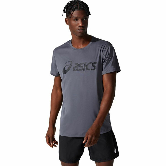Tricou cu Mânecă Scurtă Bărbați Asics Core Gri închis