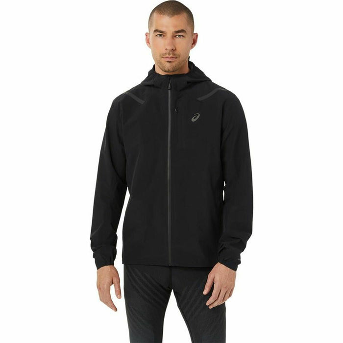 Jachetă Sport de Bărbați Asics Accelerate Impermeabil Negru