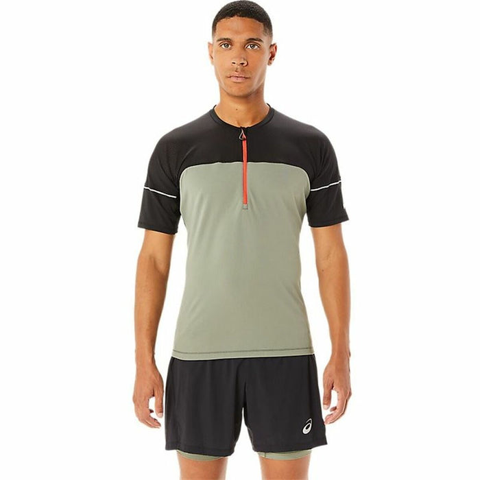 Tricou cu Mânecă Scurtă Bărbați Asics Fujitrail Top Verde