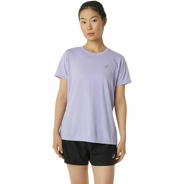 Tricou cu Mânecă Scurtă Femei Asics Core Liliachiu