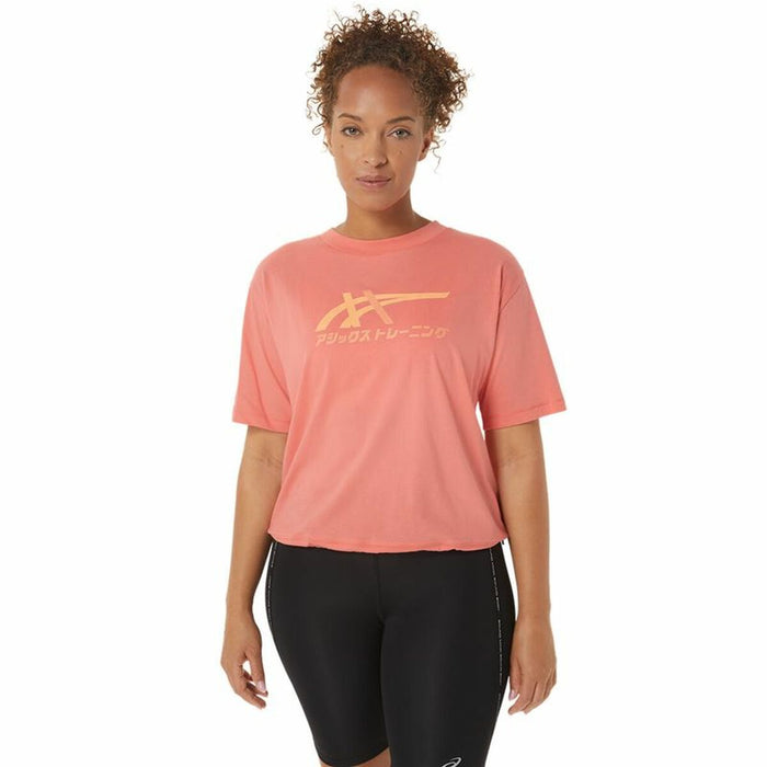 Tricou cu Mânecă Scurtă Femei Asics Tiger Roz