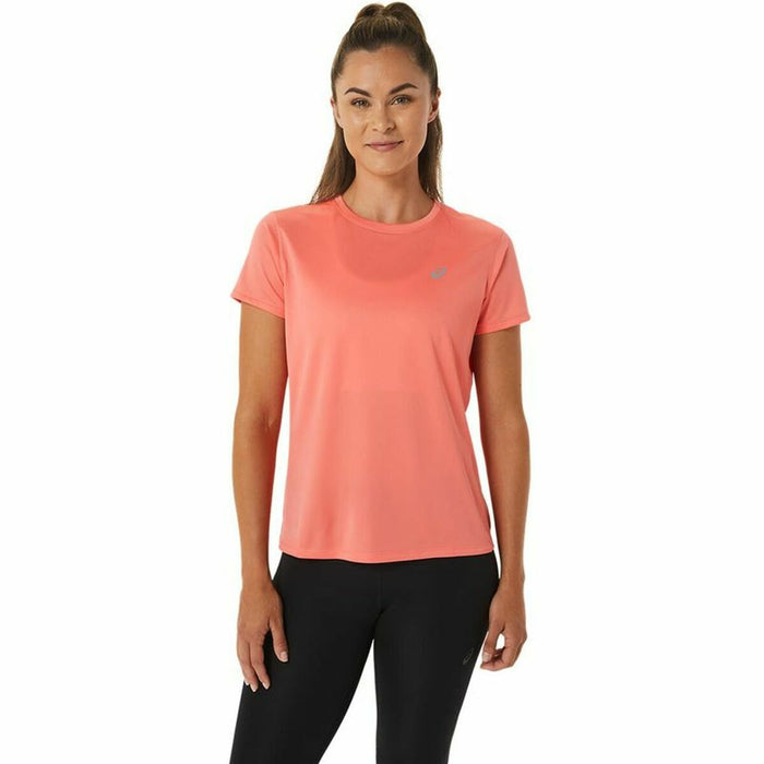 Tricou cu Mânecă Scurtă Femei Asics Core Running Portocaliu Coral Femeie