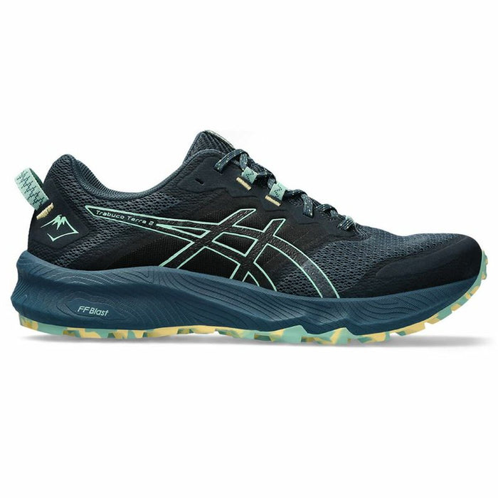Încălțăminte de Running pentru Adulți Asics Trabuco Terra 2 Negru Bleumarin