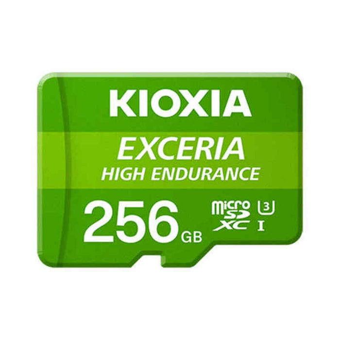 Card de Memorie Micro SD cu Adaptor Kioxia Exceria High Endurance Clasa 10 UHS-I U3 Verde