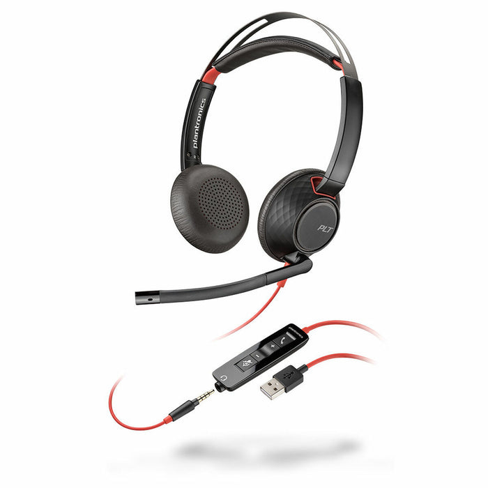 Căști cu Microfon Poly Blackwire C5220 Negru