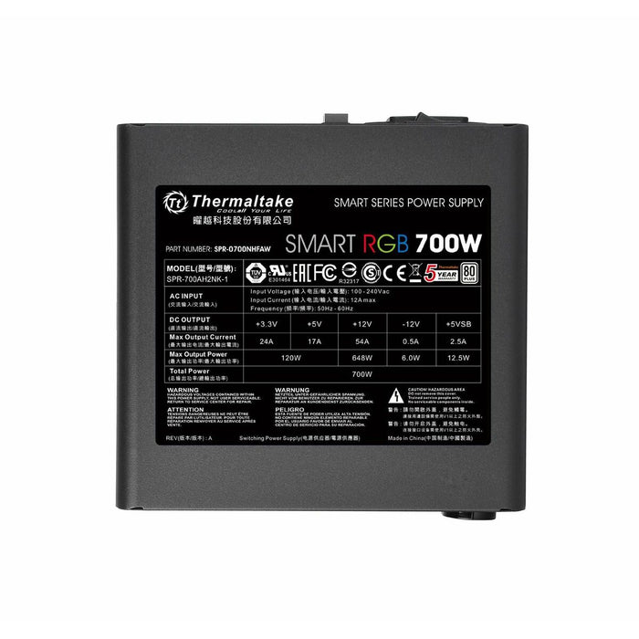 Sursă de Alimentare THERMALTAKE PS-SPR-0700NHSAWE-1 700 W ATX 6 W