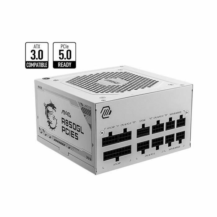 Sursă de Alimentare MSI 306-7ZP8A24-CE0 ATX 850 W 110 W 80 Plus Gold