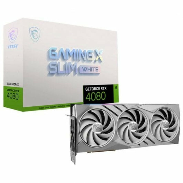 Placă Grafică MSI GeForce RTX 4080 GAMING X SLIM 16 GB GDDR6 NVIDIA GeForce RTX 4080